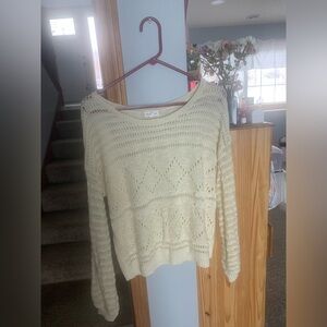 Blu Pepper Ivory Knit Sweater